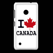 Coque Nokia Lumia 530 I love Canada 2