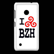 Coque Nokia Lumia 530 I love BZH 2