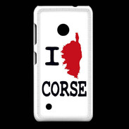 Coque Nokia Lumia 530 I love Corse 3