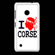 Coque Nokia Lumia 530 I love Corse 2