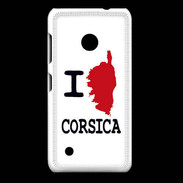 Coque Nokia Lumia 530 I love Corsica 3