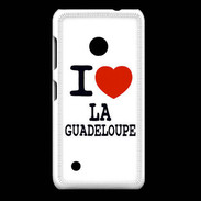 Coque Nokia Lumia 530 I love Guadeloupe