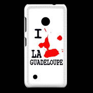 Coque Nokia Lumia 530 i love Guadeloupe 2