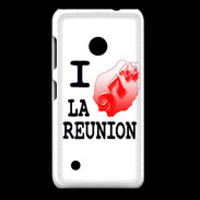 Coque Nokia Lumia 530 I love La Réunion 2