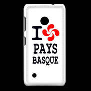 Coque Nokia Lumia 530 I love Pays Basque 2