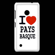 Coque Nokia Lumia 530 I love Pays Basque