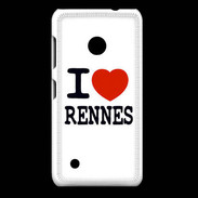 Coque Nokia Lumia 530 I love Rennes