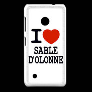 Coque Nokia Lumia 530 I love Sable d'Olonne