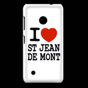 Coque Nokia Lumia 530 I love Saint Jean de Mont
