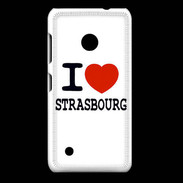 Coque Nokia Lumia 530 I love Strasbourg