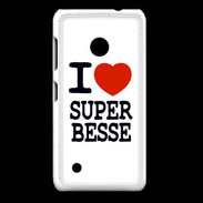 Coque Nokia Lumia 530 I love Super Besse