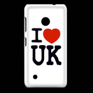 Coque Nokia Lumia 530 I love UK