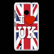 Coque Nokia Lumia 530 I love UK 2