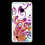 Coque Nokia Lumia 530 motif floral orange