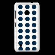Coque Nokia Lumia 530 pois bleu marine