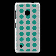 Coque Nokia Lumia 530 pois gris & turquoise