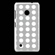 Coque Nokia Lumia 530 pois gris & blanc