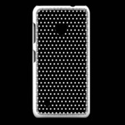 Coque Nokia Lumia 530 pois noir & blanc