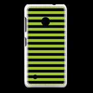Coque Nokia Lumia 530 rayures noires et vertes