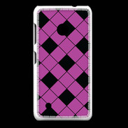 Coque Nokia Lumia 530 losange noir & rose