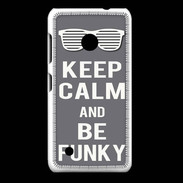 Coque Nokia Lumia 530 Keep Calm Funky Gris