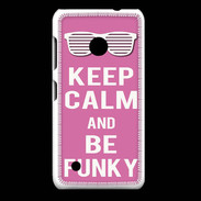 Coque Nokia Lumia 530 Keep Calm Funky Rose