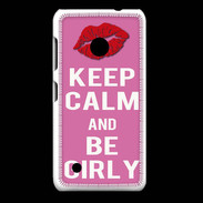 Coque Nokia Lumia 530 Keep Calm Girly Rose