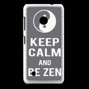 Coque Nokia Lumia 530 Keep Calm Be Zen Gris