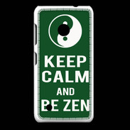 Coque Nokia Lumia 530 Keep Calm Be Zen Vert
