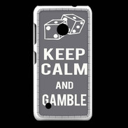 Coque Nokia Lumia 530 Keep Calm Gamble Gris