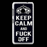 Coque Nokia Lumia 530 Keep Callm Fuck Off Noir