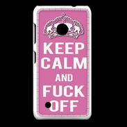 Coque Nokia Lumia 530 Keep Calm Fuck Off Rose