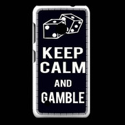 Coque Nokia Lumia 530 Keep Calm Gamble Noir