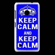 Coque Nokia Lumia 530 Keep Calm Bleu