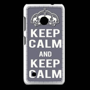 Coque Nokia Lumia 530 Keep Calm Gris