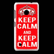 Coque Nokia Lumia 530 Keep Calm Rouge