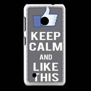Coque Nokia Lumia 530 Keep Calm Like This Gris