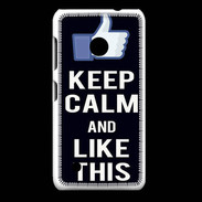 Coque Nokia Lumia 530 Keep Calm Like This Noir
