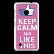 Coque Nokia Lumia 530 Keep Calm Like This Rose