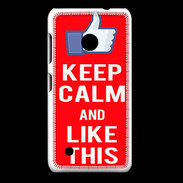 Coque Nokia Lumia 530 Keep Calm Like This Rouge