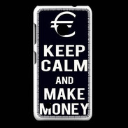 Coque Nokia Lumia 530 Keep Calm Make money Noir