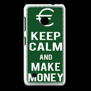 Coque Nokia Lumia 530 Keep Calm Make money Vert