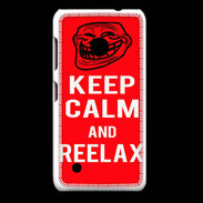Coque Nokia Lumia 530 Keep Calm Reelax Rouge