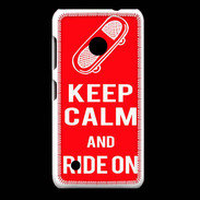 Coque Nokia Lumia 530 Keep Calm Ride on Rouge