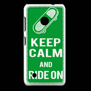 Coque Nokia Lumia 530 Keep Calm Ride on Vert