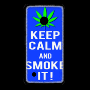 Coque Nokia Lumia 530 Keep Calm Smoke it Bleu