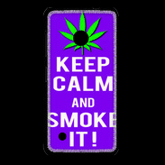 Coque Nokia Lumia 530 Keep Calm Smoke it Violet