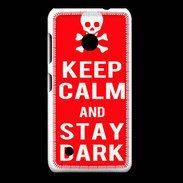 Coque Nokia Lumia 530 Keep Calm Stay dark Rouge