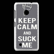 Coque Nokia Lumia 530 Keep Calm Suck me Gris