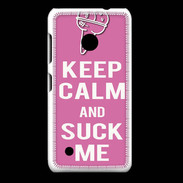 Coque Nokia Lumia 530 Keep Calm Suck me Rose